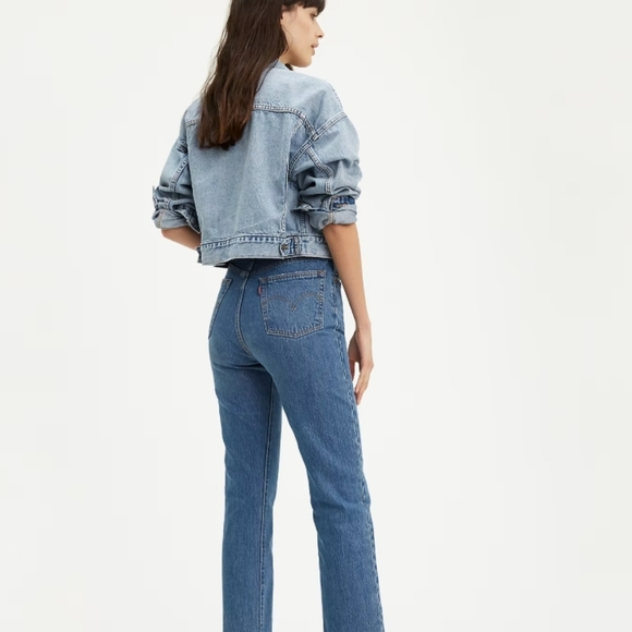Levi's Premium Oxnard Athens Wash 501 Original Fit High Waisted Jeans 23 - Picture 2 of 7